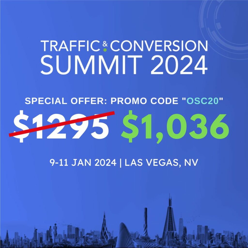 Traffic and Conversion Summit Discount Code